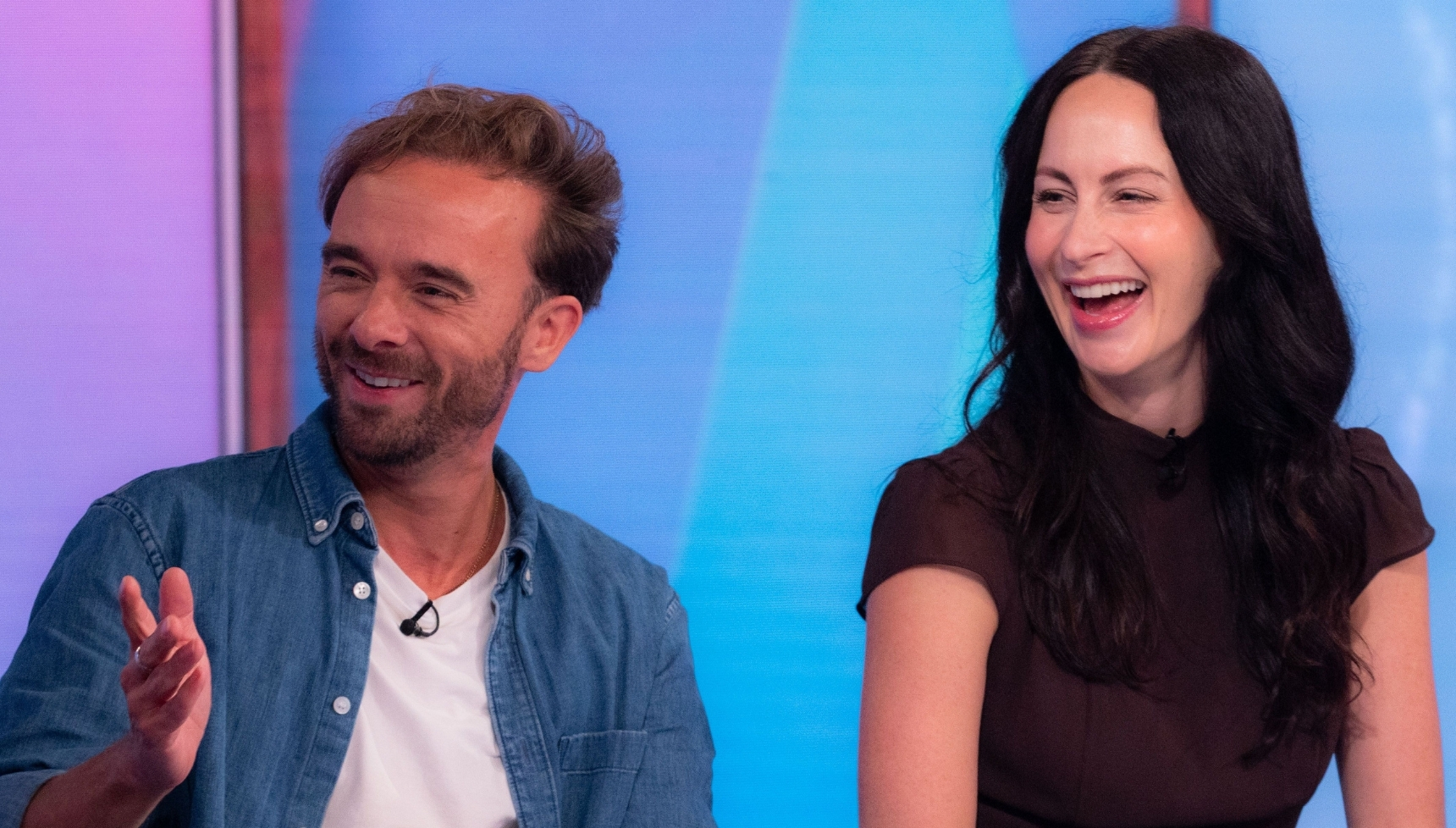 Coronation Street's Jack and wife Hanni smiling
