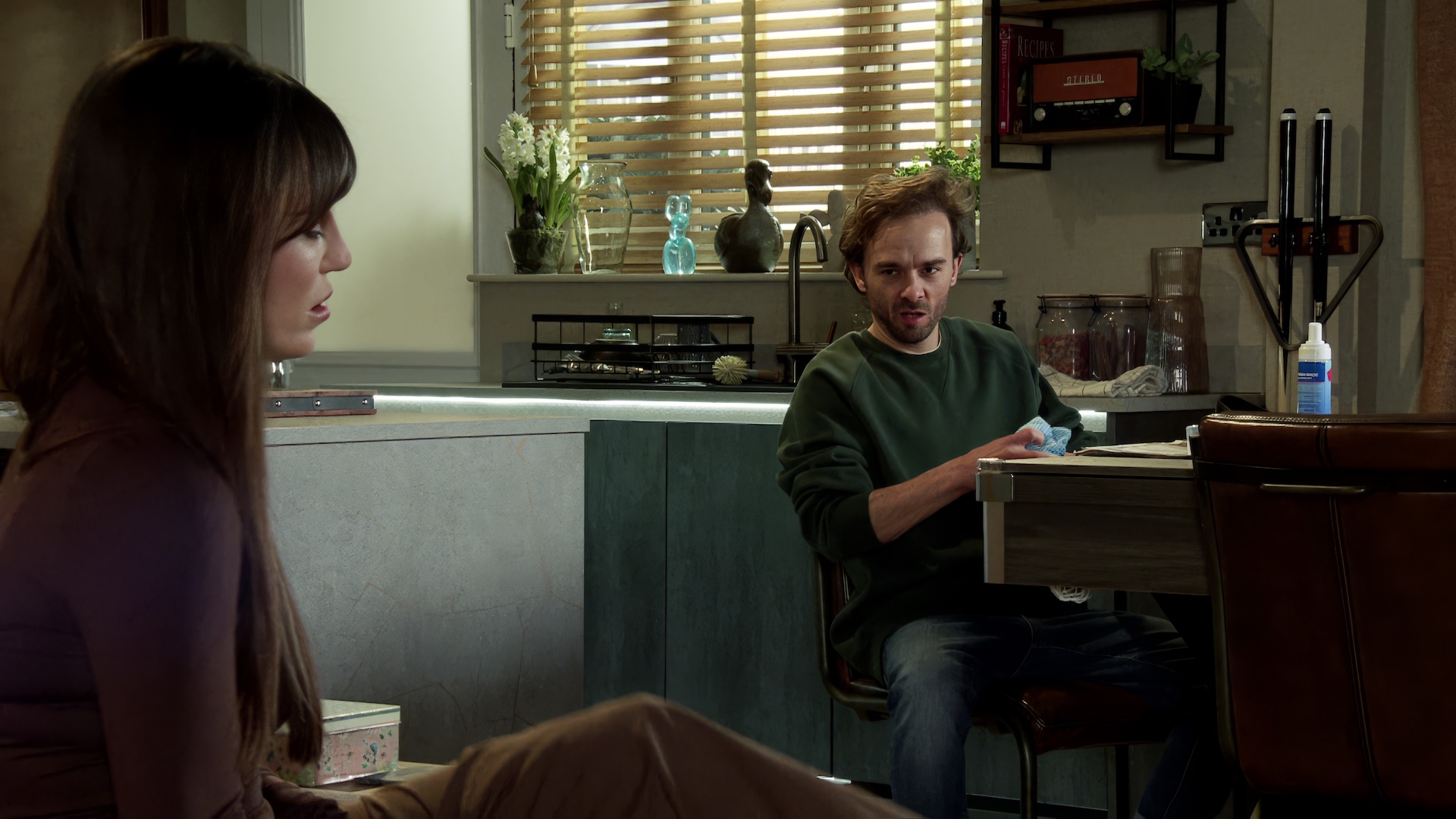 Coronation Street's Jodie talking to David 
