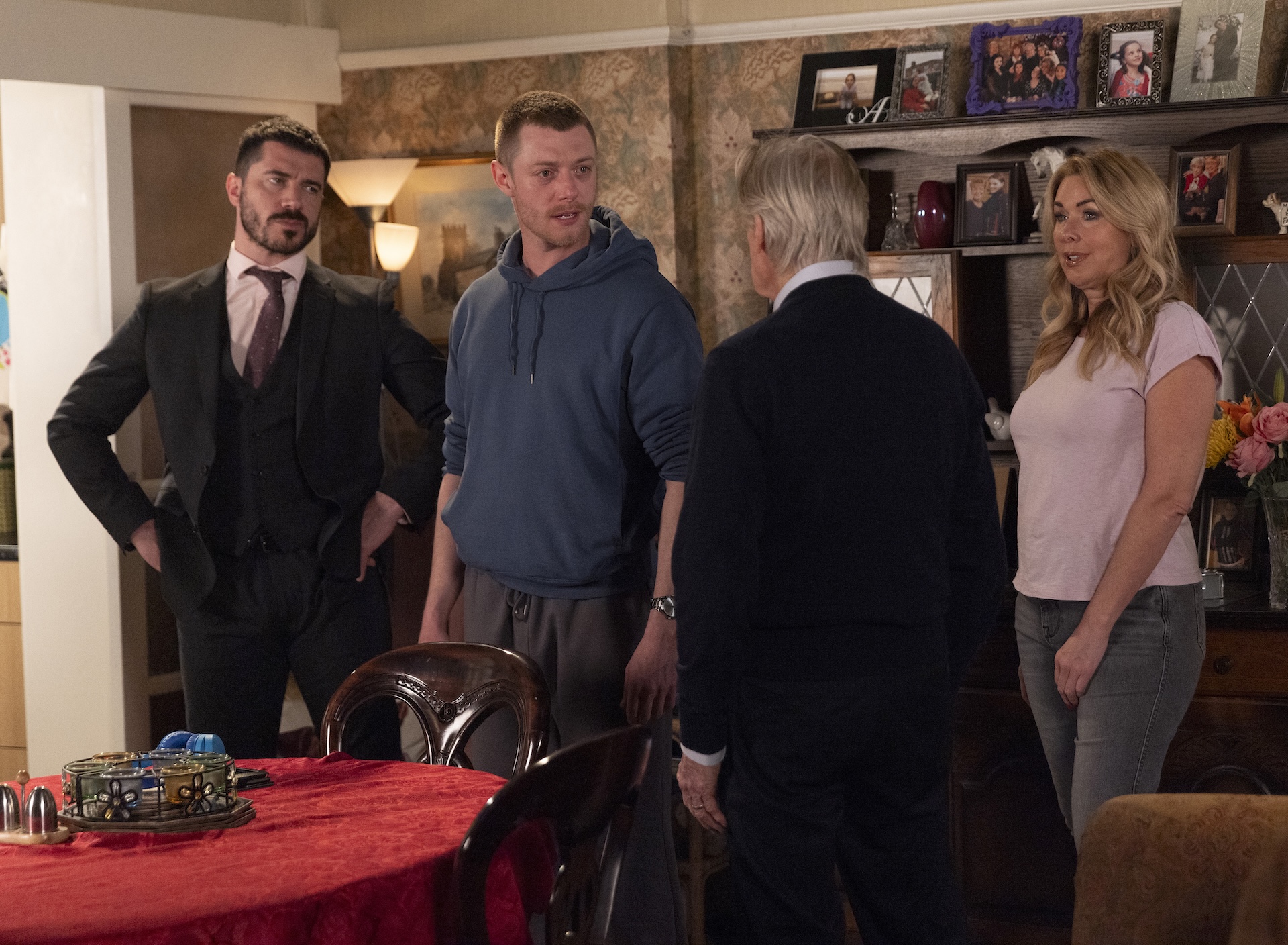 The Barlows arguing in Coronation Street