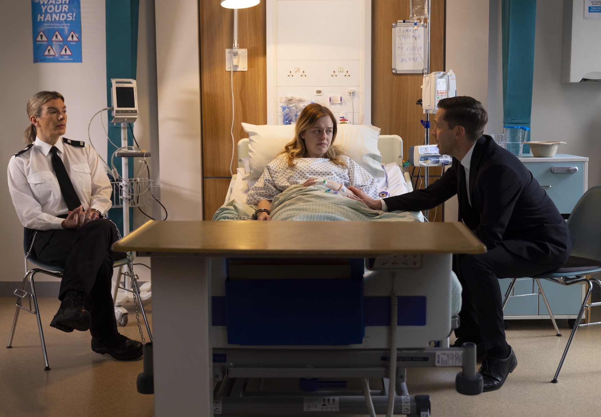 Summer and Todd at the hospital in Coronation Street