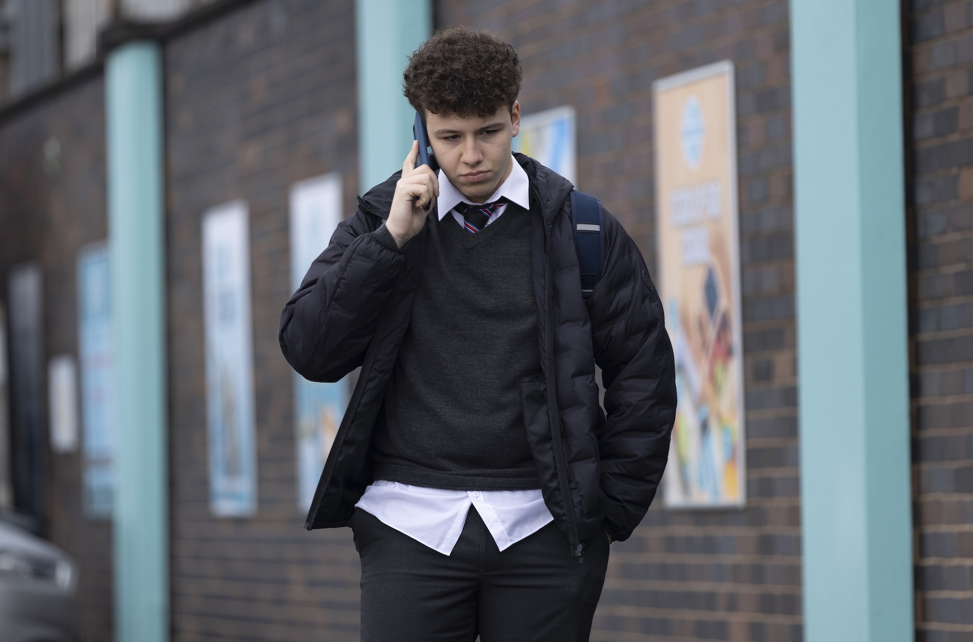 Coronation Street's Will on the phone 