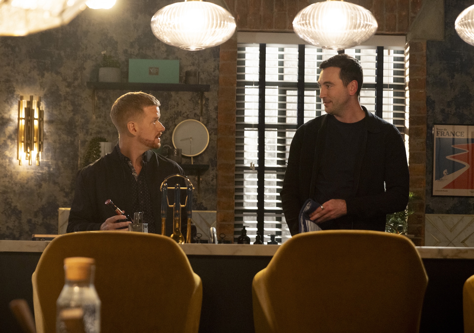 Coronation Street's Gary and Kit talking
