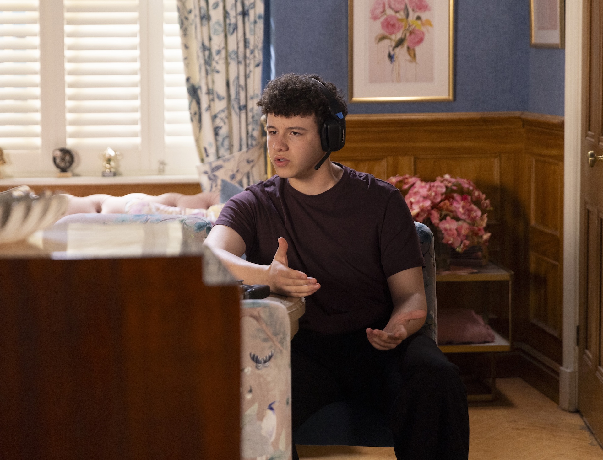 Will on his games console in Coronation Street