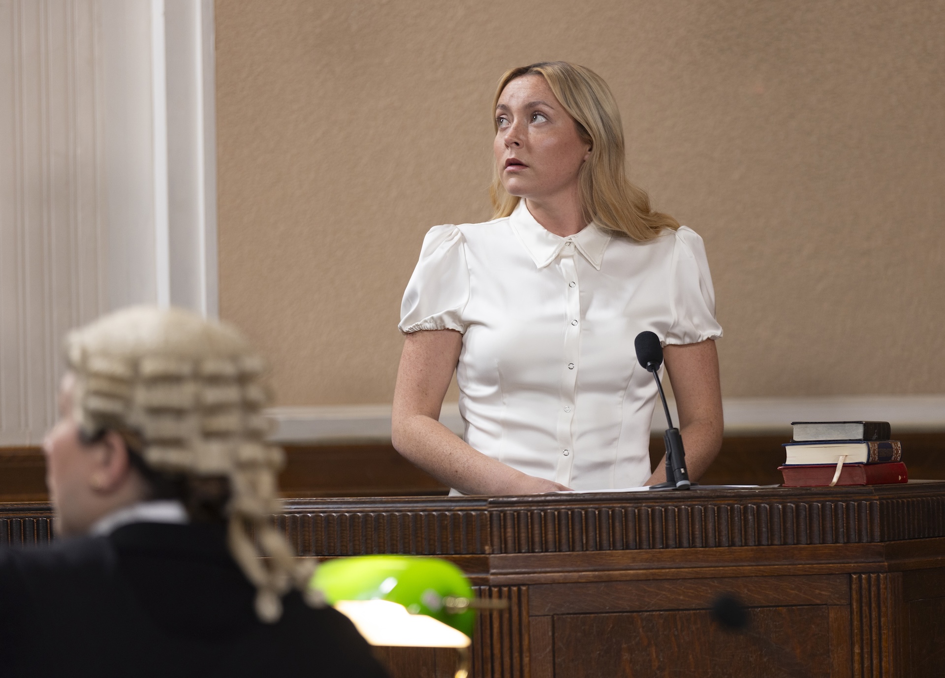 Megan in court in Coronation Street