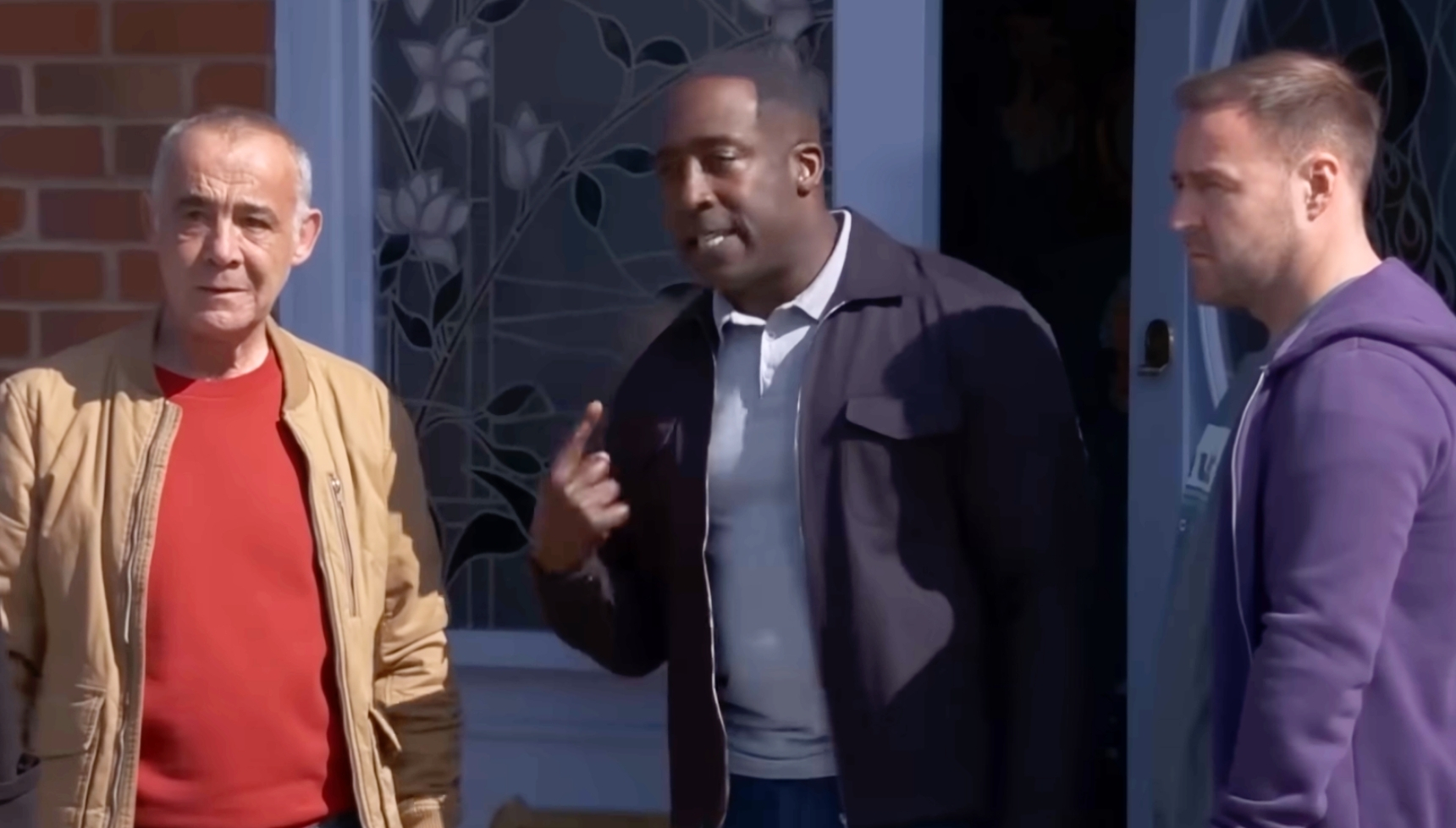 Coronation Street's Kevin, Ronnie, Tyrone serious
